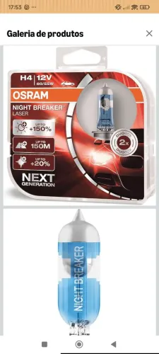 Lâmpada Osram h4