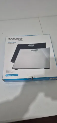 Balança Digital Corporal Multilaser Digi-Health Prata 180kg (Na Caixa)
