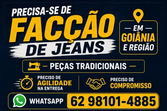 Procura-se faccao jeans Goiânia e região
