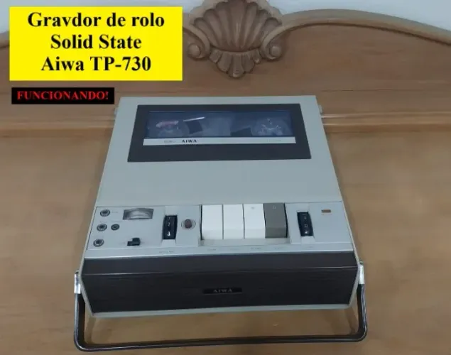 Gravador de rolo AIWA TP-730 anos 60  - Solid State \ FUNCIONANDO! 
