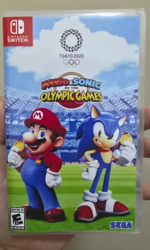 Jogo Nintendo Switch Mario e Sonic at Olimpyc Games Tokyo 2020 Capa Reimpressa