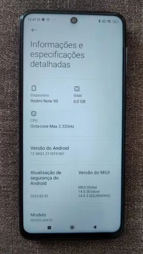 Celular Redmi Note 9S