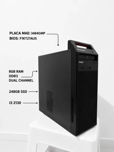 Lenovo ThinkCentre | i3 | SSD | 8GB RAM | Pronto para uso