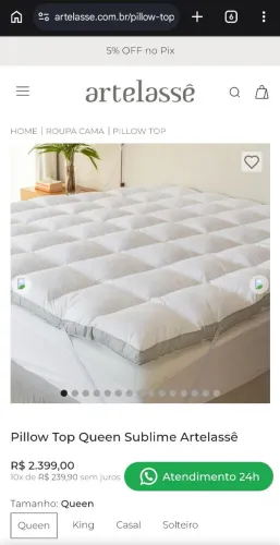 Pillowtop Artelassê Queen