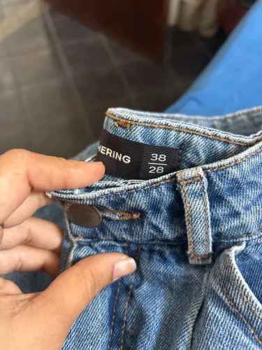 Short mom jeans hering