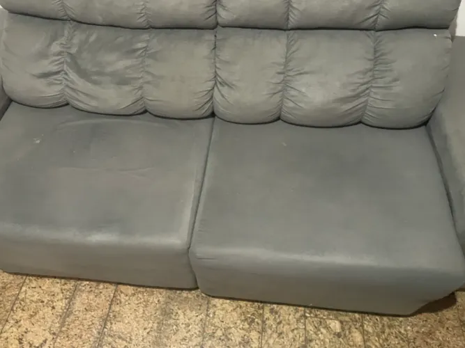 SOFÁ RECLINÁVEL CINZA