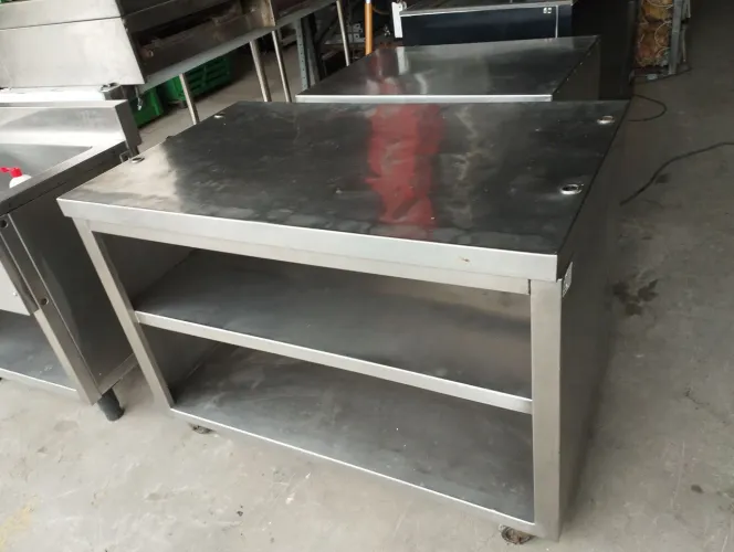 Bancada inox tripla