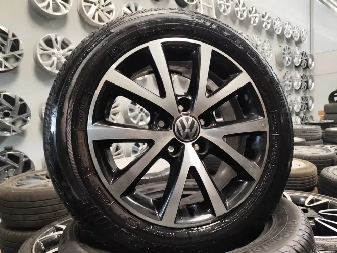Rodas aro 16" Originais Vw Jetta 5x112+ Pneus 205/55 R16"- Aceito Cartão