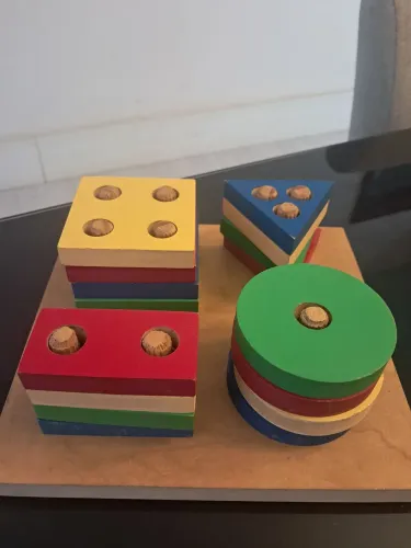 Brinquedo educativo madeira ( 3+ anos )