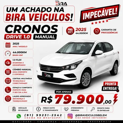Fiat Cronos Drive 1.0 6V 2025
