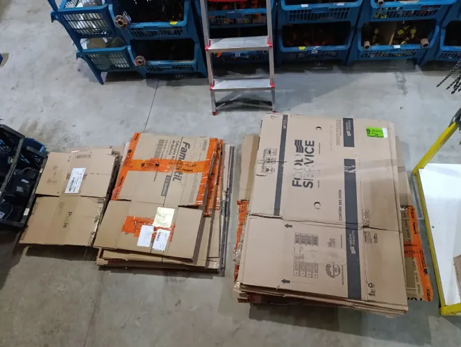 Caixas de papelão reutilizável