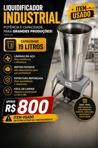 Liquidificador Industrial 16l Usado