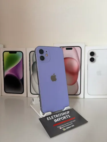 iPhone 12 64GB Lilás | Excelente Estado | Face ID OK | Aceitamos Troca