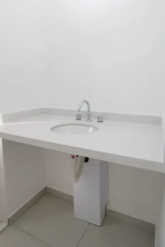 Pia Banheiro Quartzo Branco 50x115cm Nova (sem torneira)