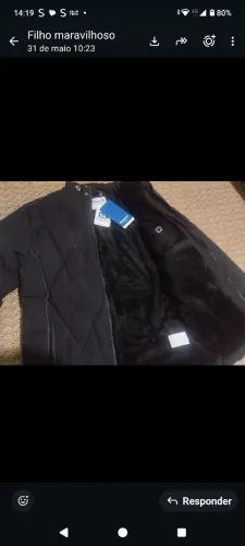 Jaqueta  nova para o inverno .