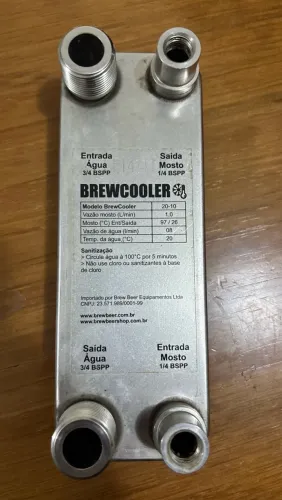 Chiller de Placas - BrewCooler 20-10 (10 placas) - Cerveja Artesanal