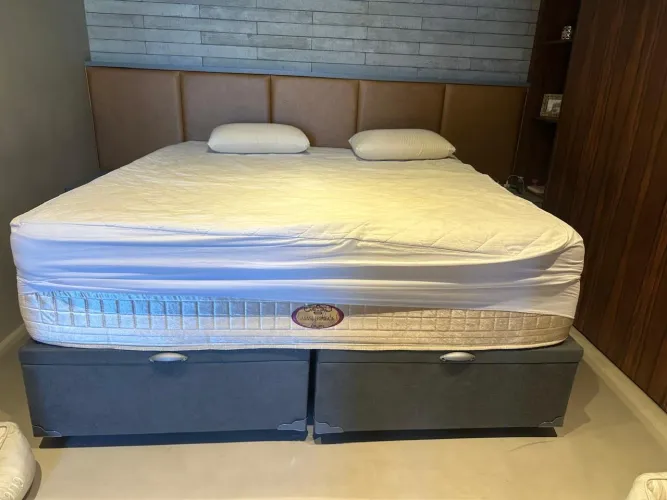 Colchão master piece Simons + box king size