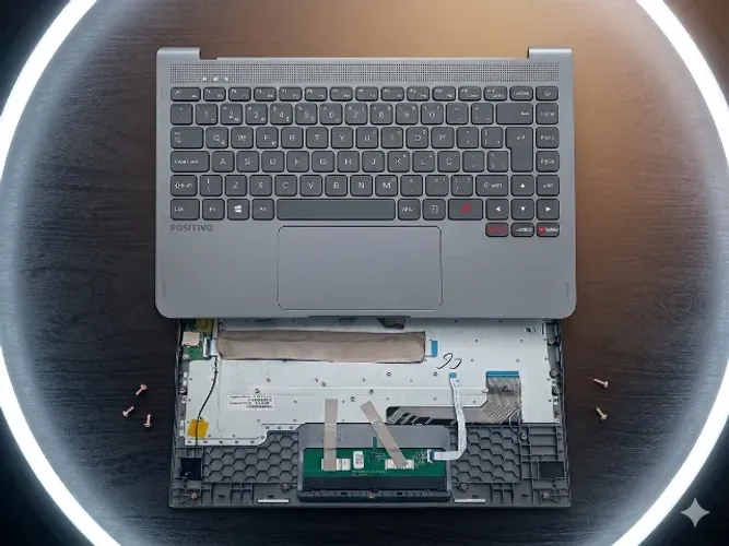 Carcaça Notbook Positivo Motion Q464c - usado   Base Teclado 