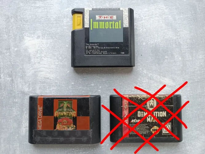 Cartuchos originais Mega Drive