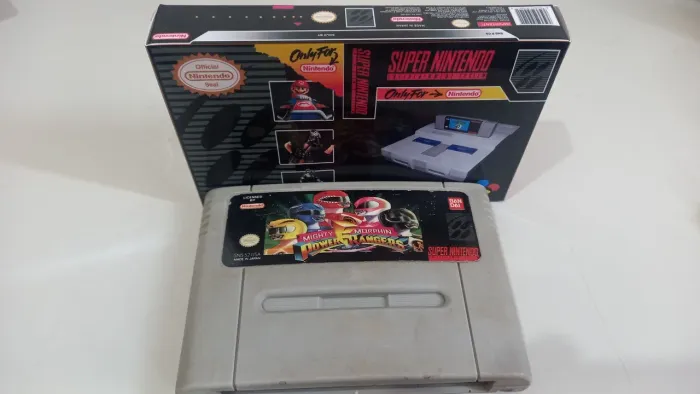 Cartucho Famicom SNES Power Rangers (Japonês)