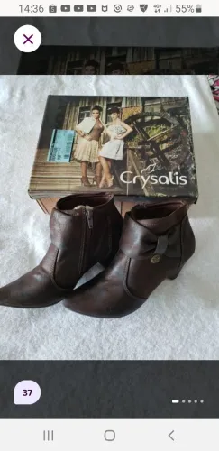 BOTA COURO CANO CURTO
