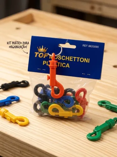 Kit com 10 mosquetões