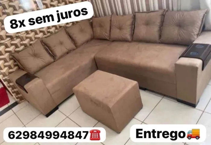 Sofa 2 e 3 lugares novo