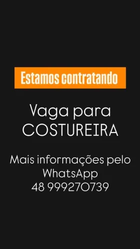 Contrata costureira 