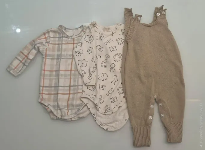 Kit Mini e Co + Jardineira tricot