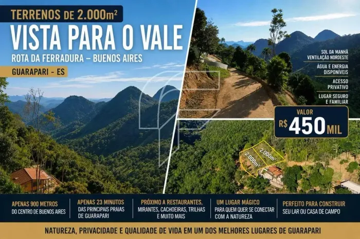 Imóvel para venda tem 2000 metros quadrados em Buenos Aires - Guarapari - ES