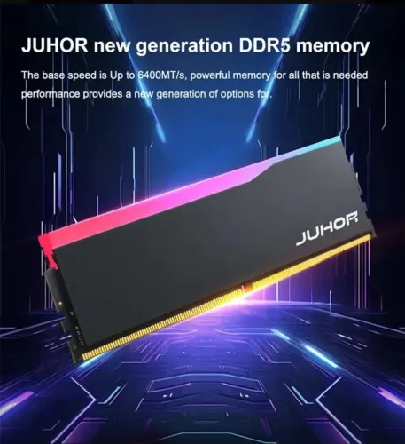 Memórias RAM Juhor 2x16gb DDR5 6000Mhz RGB