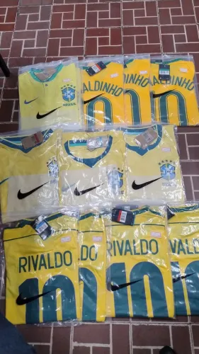 Camisas variadas Brasil pra Copa 2026 - amarelas e azul