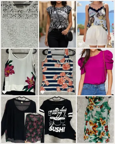 Kit lote blusas femininas M