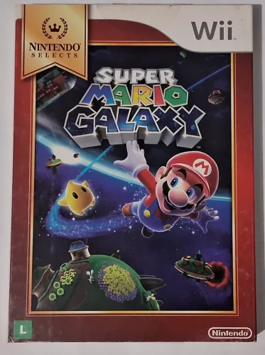 Jogo Super Mario Galaxy C/Luva Americano Original para Nintendo Wii 