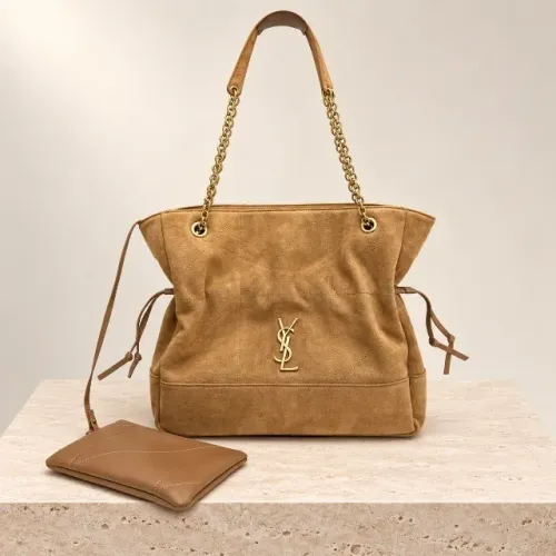 Bolsa Saint Laurent Jamie Shopper marrom