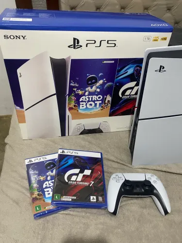 Ps5 com leitor de disco de 1tb com dois jogos 