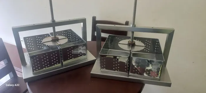 Prensa inox par queijo coalho 