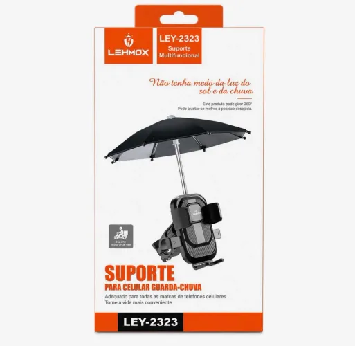 Suporte para celular guarda chuva