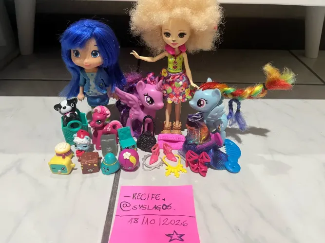 lote my little pony moranguinho barbie shopkins