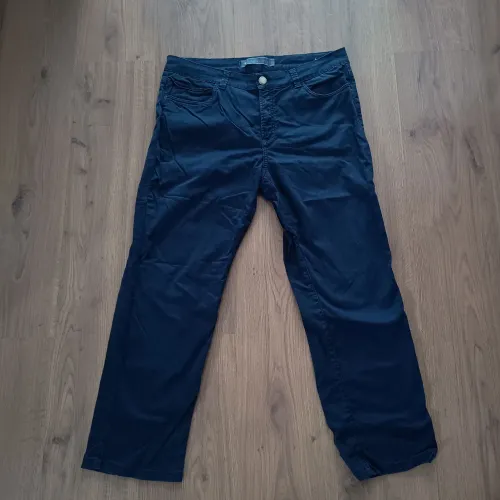Calça masculina tamanho 48 azul marinho reta brechó