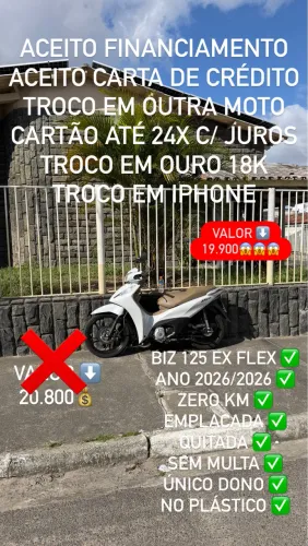 Biz ex 125 2026/2026 zero km