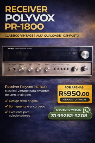 ? OPORTUNIDADE IMPERDÍVEL! RECEIVER POLYVOX PR-1800 ?