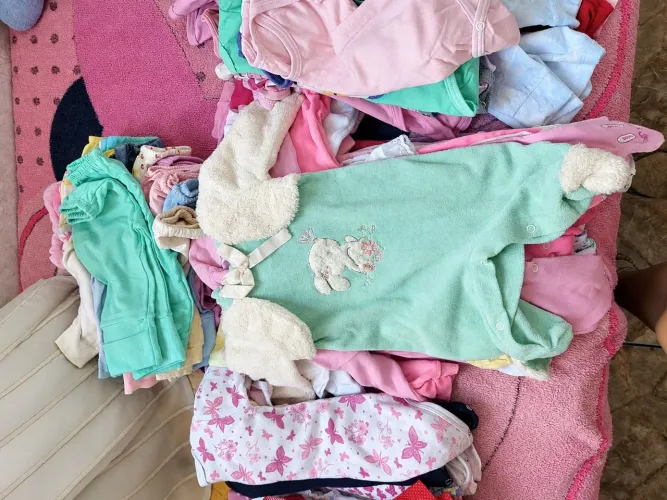 lote bebê menina 70 peças
