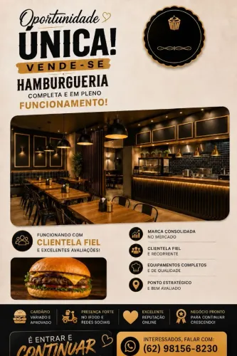 Vende-se hamburgueria 