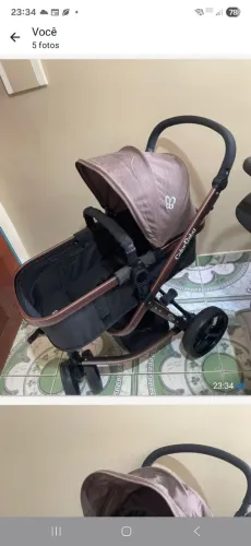 Vende-se um carrinho com bebê conforto e trocador 1.000,00: Contato: *
