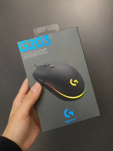 Mouse Gamer Logitech G203 LIGHTSYNC RGB Original Lacrado