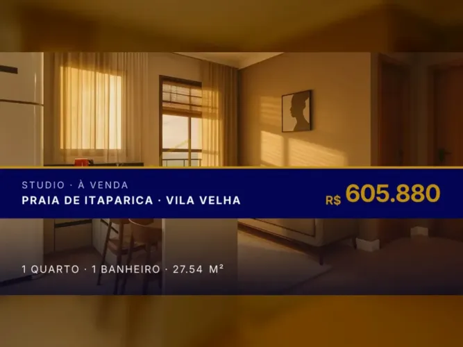 Viva com estilo: Studio em Praia de Itaparica, localização privilegiada