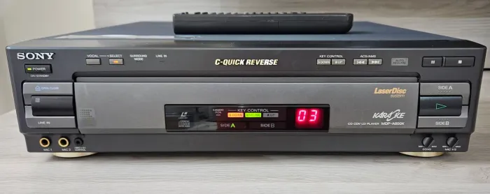 Ld Aparelho Laserdisc Sony Japan - Modelo Raro MDP-A600K