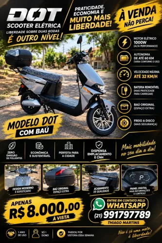 Scooter Eletrica - Modelo Dot