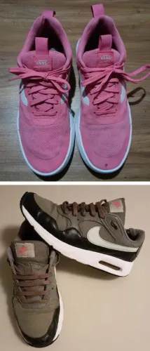 2 tênis N40 1 Nike e 1 vans